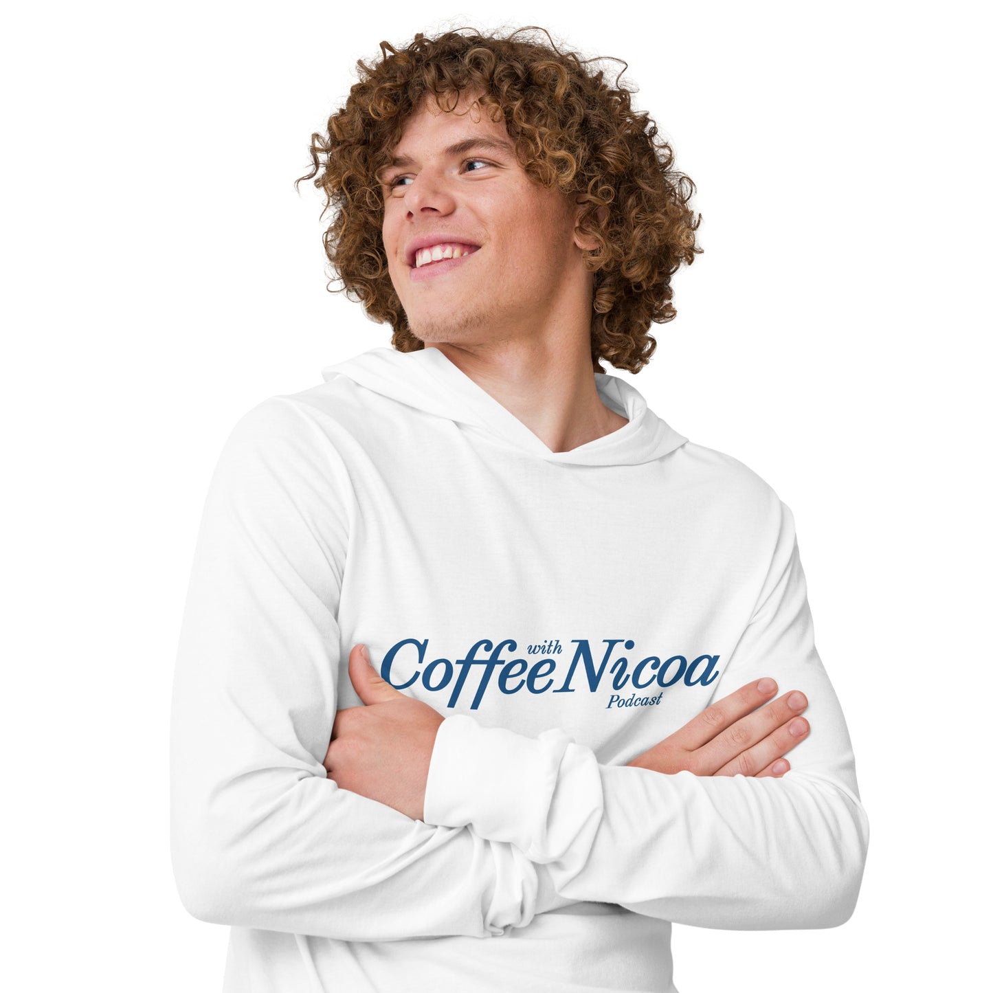 Coffee With Nicoa Hooded long-sleeve tee